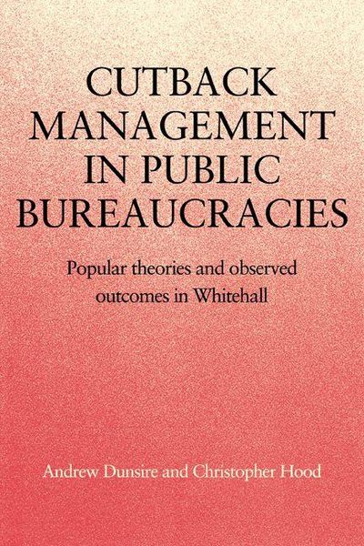 Produktbild: Cutback Management in Public Bureaucracies