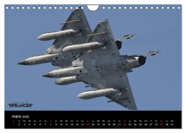 Produktbild: Ailes sur la France (Calendrier mural 2026 DIN A4 vertical), CALVENDO calendrier mensuel