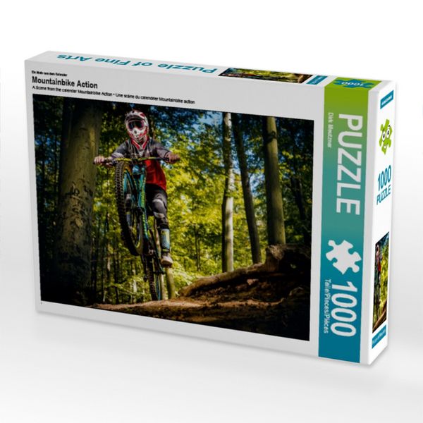 Produktbild: CALVENDO Puzzle Ein Motiv aus dem Kalender Mountainbike Action | 1000 Teile Lege-Gr&ouml;&szlig;e 64x48cm Foto-Puzzle f&uuml;r gl&uuml;ckliche Stunden