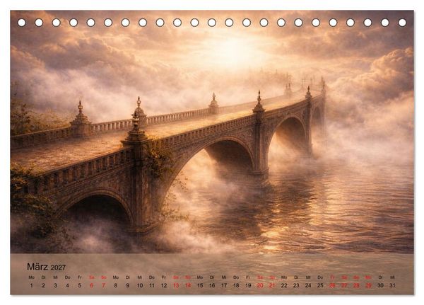 Produktbild: Wo Träume schweben (Tischkalender 2027 DIN A5 quer), CALVENDO Monatskalender