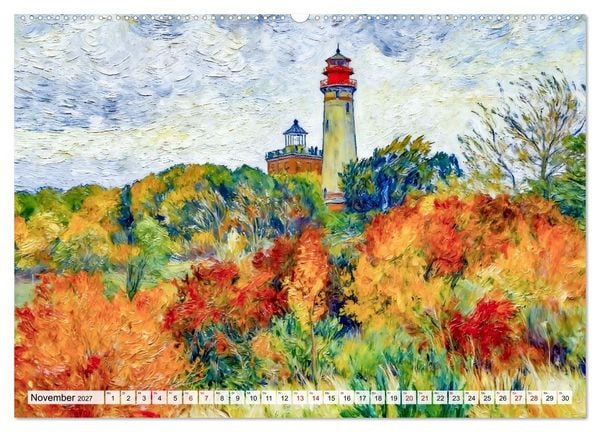 Produktbild: Nordische Impressionen - K&uuml;sten, St&auml;dte und Wasserwege (hochwertiger Premium Wandkalender 2027 DIN A2 quer), Kunstdruck in Hochglanz