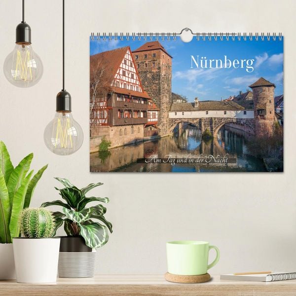 Produktbild: N&uuml;rnberg - Am Tag und in der Nacht (Wandkalender 2026 DIN A4 quer), CALVENDO Monatskalender