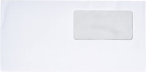 Produktbild: Herlitz Briefumschlag DIN lang selbstklebend mit Fenster wei&szlig; 100er Set