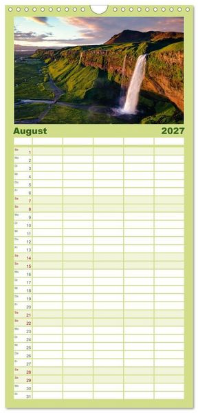 Produktbild: Familienplaner 2027 - Magische Natur - Unsere sch&ouml;ne Welt mit 5 Spalten (Wandkalender, 21 x 45 cm) CALVENDO