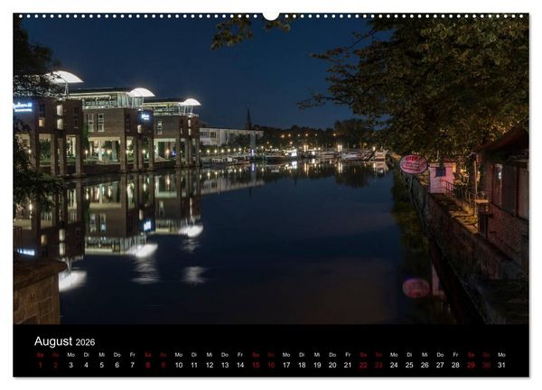 Produktbild: Eine Nacht in L&uuml;beck (Wandkalender 2026 DIN A2 quer), CALVENDO Monatskalender