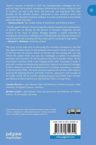 Produktbild: The War Against Ukraine and the EU