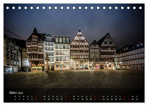 Produktbild: Frankfurt city view (Tischkalender 2026 DIN A5 quer), CALVENDO Monatskalender