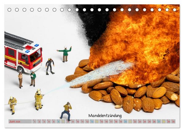 Produktbild: Mandelentz&uuml;ndung ... und andere Mini-Welten (Tischkalender 2026 DIN A5 quer), CALVENDO Monatskalender