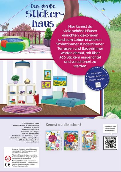 Produktbild: Das gro&szlig;e Stickerhaus