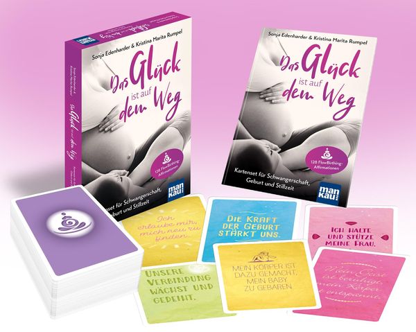 Produktbild: Das Gl&uuml;ck ist auf dem Weg. Kartenset f&uuml;r Schwangerschaft, Geburt und Stillzeit