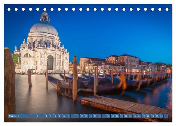 Produktbild: Venedig - Magische Lagunenstadt (Tischkalender 2026 DIN A5 quer), CALVENDO Monatskalender