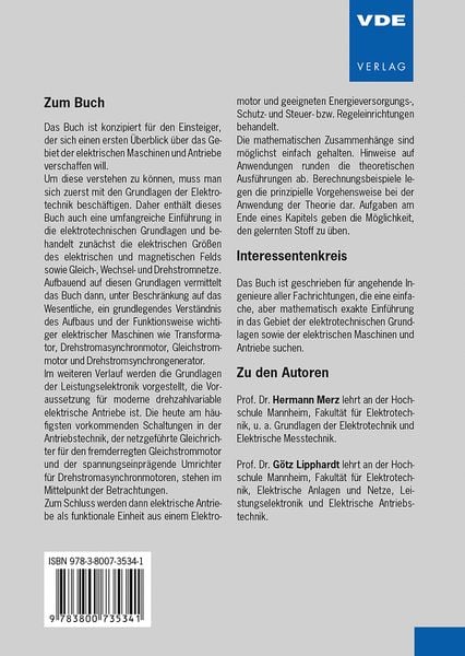 Produktbild: Elektrische Maschinen und Antriebe