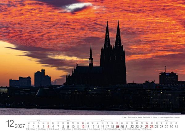 Produktbild: K&ouml;ln 2027 Bildkalender A3 quer, spiralgebunden