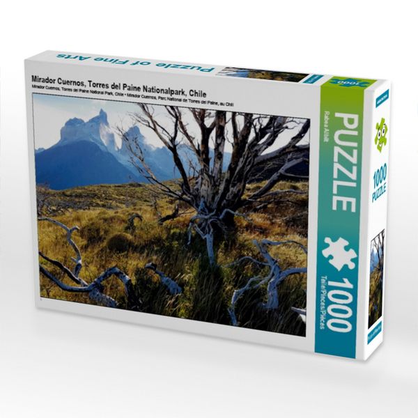 Produktbild: CALVENDO Puzzle Mirador Cuernos, Torres del Paine Nationalpark, Chile 1000 Teile Puzzle quer | 1000 Teile Lege-Gr&ouml;&szlig;e 64 &times; 48 cm Foto-Puzzle f&uuml;r gl&uuml;ckliche Stunden