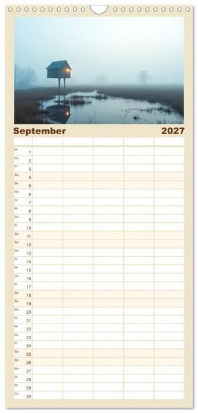Produktbild: Familienplaner 2027 - Fabelhafte Orte &ndash; Landschaften aus M&auml;rchen und Sagen mit 5 Spalten (Wandkalender, 21 x 45 cm) CALVENDO