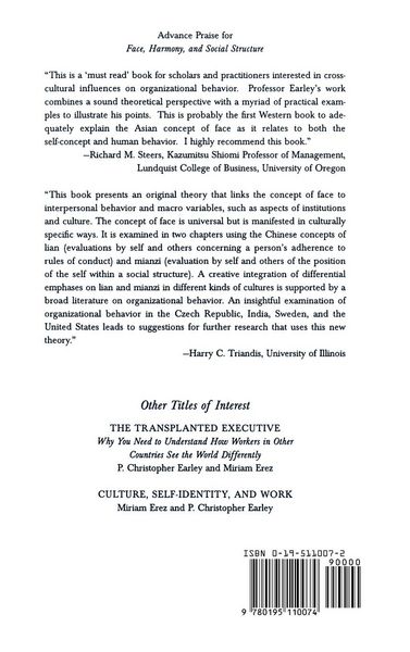 Produktbild: Face, Harmony, and Social Structure