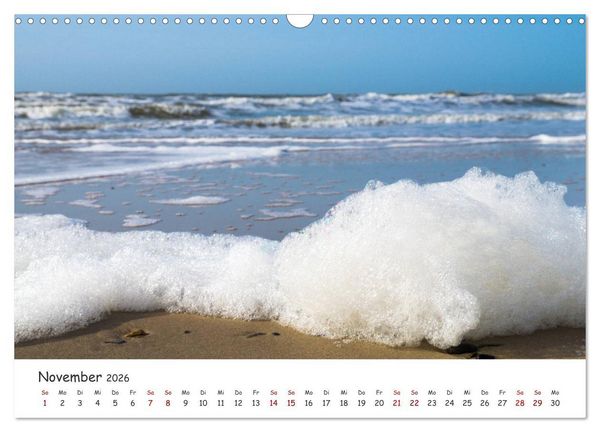 Produktbild: D&uuml;nen und Meer Nordseemomente (Wandkalender 2026 DIN A3 quer), CALVENDO Monatskalender