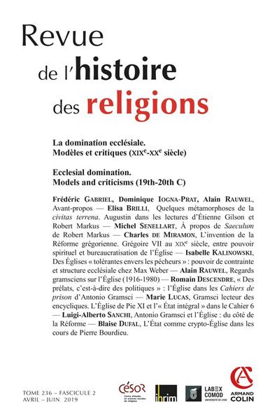 Produktbild: Revue de l histoire des religions