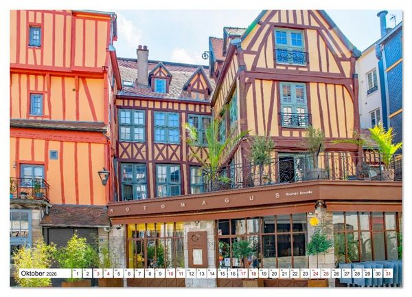 Produktbild: Rouen - ein traumhaftes Reiseziel (Wandkalender 2026 DIN A2 quer), CALVENDO Monatskalender