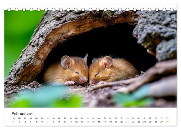 Produktbild: Wenn Tierchen tr&auml;umen (Tischkalender 2026 DIN A5 quer), CALVENDO Monatskalender