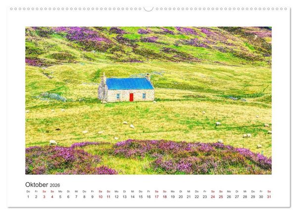Produktbild: Schottland - Magische Landschaften der Highlands (hochwertiger Premium Wandkalender 2026 DIN A2 quer), Kunstdruck in Hochglanz