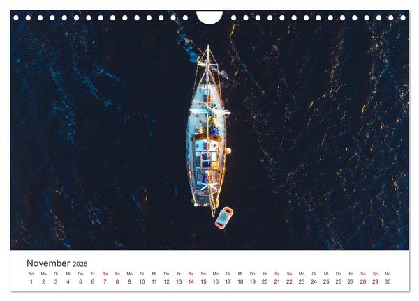 Produktbild: Segeln - Kurs aufs offene Meer. (Wandkalender 2026 DIN A4 quer), CALVENDO Monatskalender