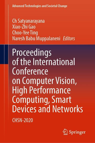 Produktbild: Proceedings of the International Conference on Computer Vision, High Performance Computing, Smart Devices and Networks