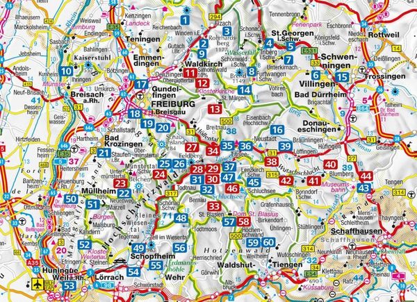 Produktbild: KOMPASS Wanderf&uuml;hrer Schwarzwald S&uuml;d mit Naturpark, Kaiserstuhl und Markgr&auml;flerland