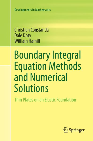 Produktbild: Boundary Integral Equation Methods and Numerical Solutions