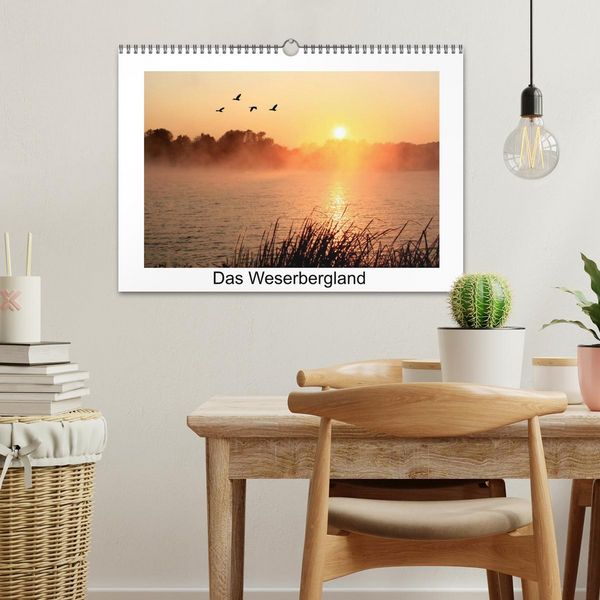 Produktbild: Das Weserbergland (Wandkalender 2026 DIN A3 quer), CALVENDO Monatskalender