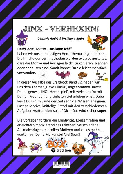 Produktbild: Craftbook &ndash; 100 Tolle Motive - Kreativ Lernen - Hexenspiel Jinx - Einfach Verhext - Zeichnen - Malen - Basteln - Spass