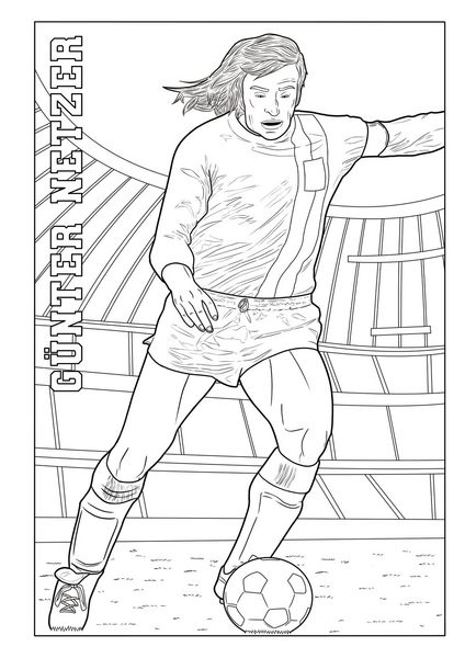 Produktbild: Fu&szlig;ball-Malbuch STARS & LEGENDEN der deutschen Nationalmannschaft ab 6 Jahren mit 50 Motiven zum Ausmalen - ohne Spielersteckbrief