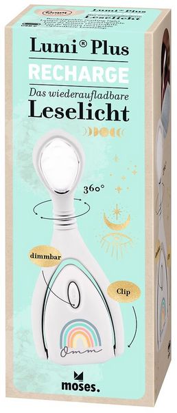 Produktbild: Omm for you Leselicht Lumi Plus Recharge Rainbow