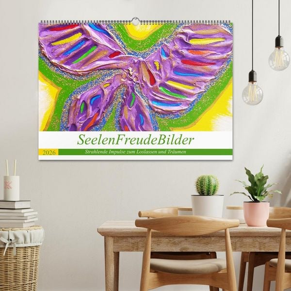 Produktbild: SeelenFreudeBilder - Strahlende Impulse zum Loslassen und Tr&auml;umen (Wandkalender 2026 DIN A2 quer), CALVENDO Monatskalender