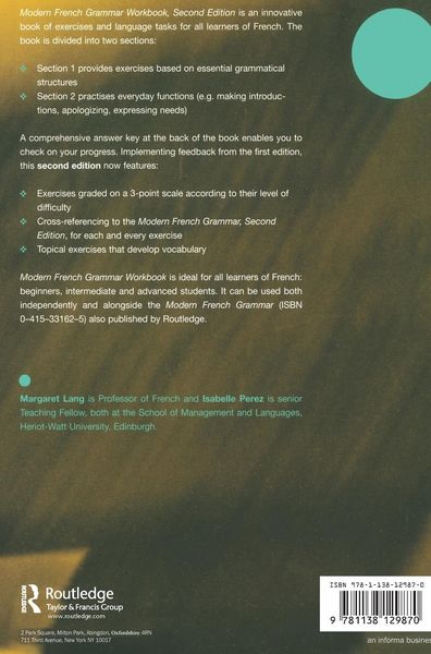 Produktbild: Modern French Grammar Workbook