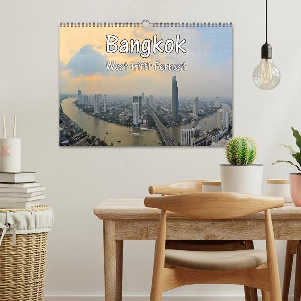 Produktbild: Bangkok: West trifft Fernost (Wandkalender 2026 DIN A3 quer), CALVENDO Monatskalender