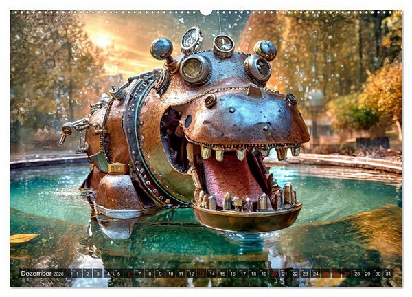 Produktbild: Die Roboter-Tierwelt (Wandkalender 2026 DIN A2 quer), CALVENDO Monatskalender