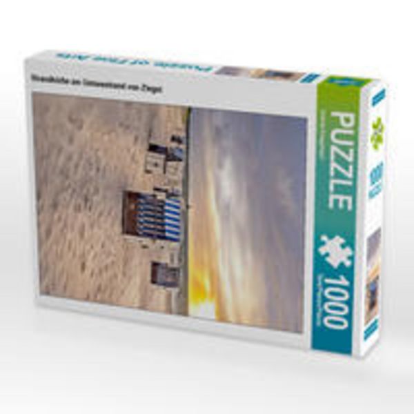 CALVENDO Puzzle Strandkörbe am Ostseestrand von Zingst | 1000 Teile Lege-Größe 64x48cm Foto-Puzzle für glückliche Stunden