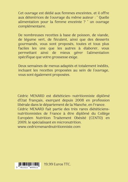 Produktbild: Mes recettes faciles pour la femme enceinte.