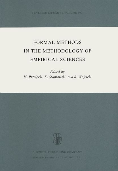 Produktbild: Formal Methods in the Methodology of Empirical Sciences