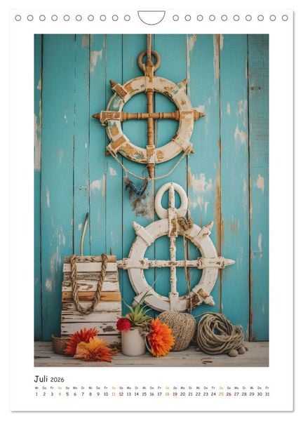 Produktbild: Maritimer Charme (Wandkalender 2026 DIN A4 hoch), CALVENDO Monatskalender