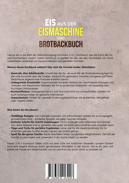 Produktbild: Eis aus der Eismaschine und Brotbackbuch