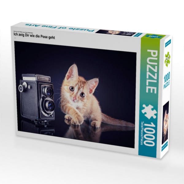 CALVENDO Puzzle Ich zeig Dir wie die Pose geht | 1000 Teile Lege-Größe 64x48cm Foto-Puzzle für glückliche Stunden