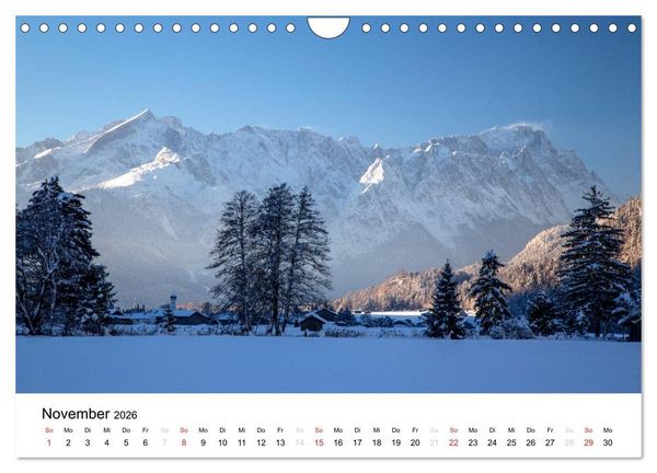 Produktbild: Zugspitz-Impressionen (Wandkalender 2026 DIN A4 quer), CALVENDO Monatskalender