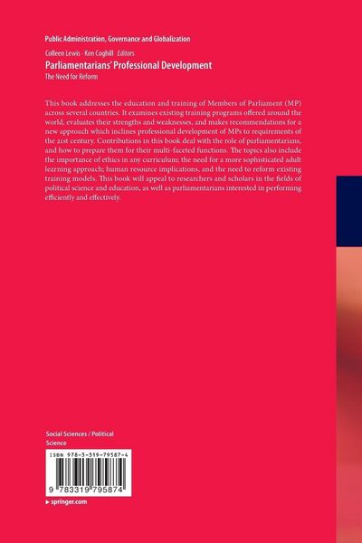 Produktbild: Parliamentarians&rsquo; Professional Development