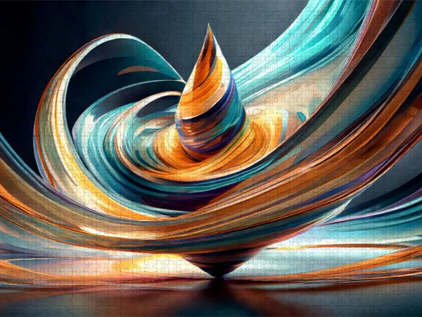Produktbild: CALVENDO Puzzle Kreisel | 1000 Teile Lege-Gr&ouml;&szlig;e 64x48cm Foto-Puzzle f&uuml;r gl&uuml;ckliche Stunden