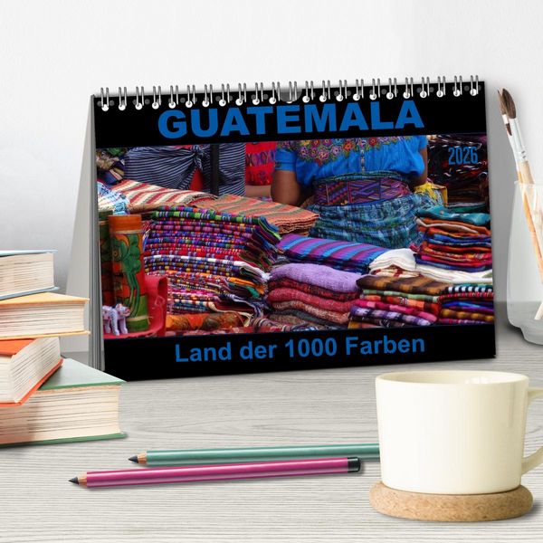 Produktbild: Guatemala - Land der 1000 Farben (Tischkalender 2026 DIN A5 quer), CALVENDO Monatskalender