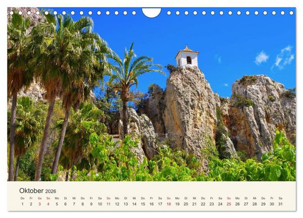 Produktbild: El Castell de Guadalest - In der Berglandschaft der Costa Blanca (Wandkalender 2026 DIN A4 quer), CALVENDO Monatskalender