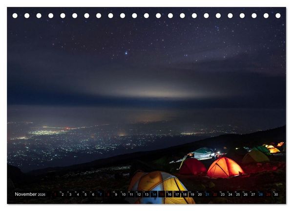 Produktbild: Kilimanjaro - das Dach Afrikas (Tischkalender 2026 DIN A5 quer), CALVENDO Monatskalender
