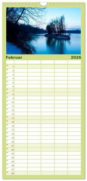 Produktbild: Familienplaner 2026 - Auw&auml;lder bei Enns mit 5 Spalten (Wandkalender, 21 x 45 cm) CALVENDO
